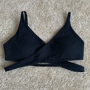 F21 fashion sports bra black
